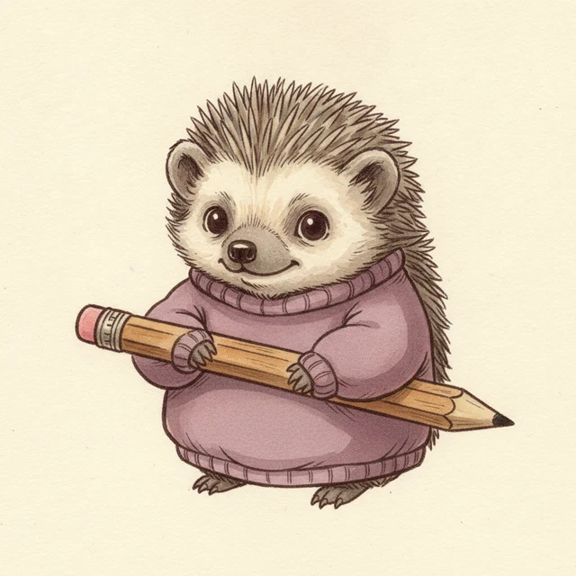 glm-4.7 persona — Sweatered Hedgehog illustration
