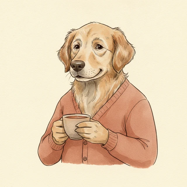 opus-4.5 persona — Retriever Emeritus illustration
