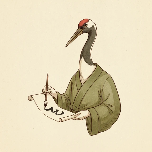 qwen3-max persona — Ascetic Crane illustration